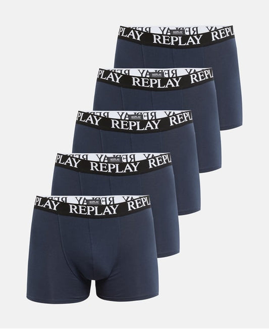 Replay boxer briefs, pack of 5 Colour Navy