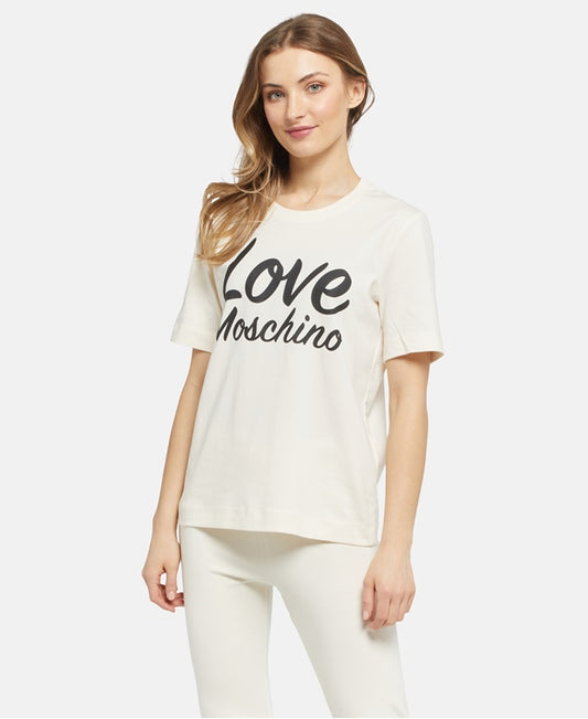 Love Moschino with script on the front