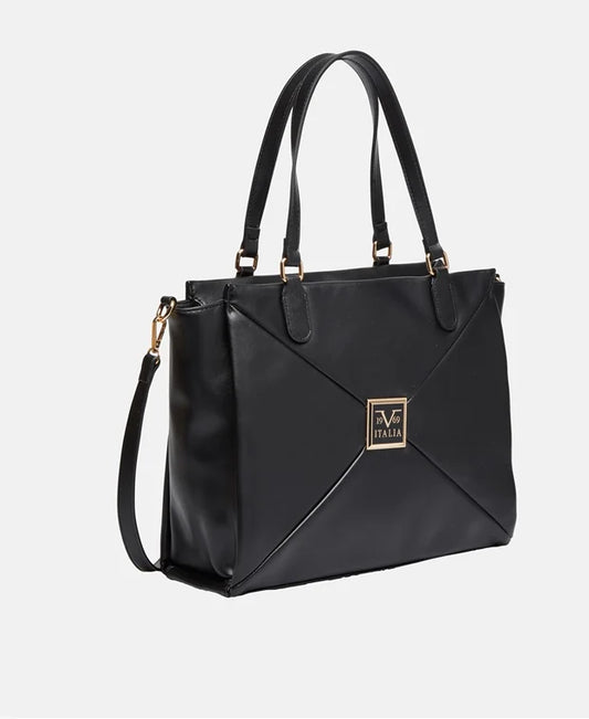 19V69 Italia by Versace Tote Bag Black/ Brown